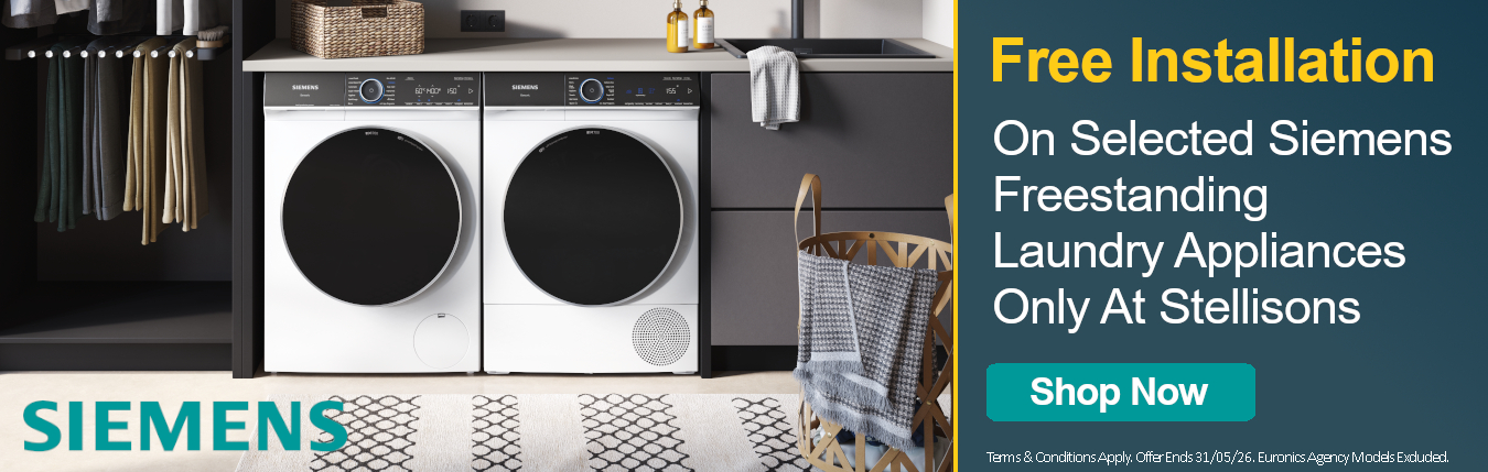 Siemens Free Freestanding Laundry Installation