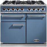 Falcon Deluxe 1000 Dual Fuel China Blue/Nickel F1000DXDFCA/NM