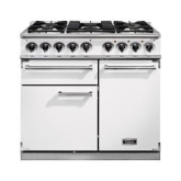 Falcon Deluxe 100 Dual Fuel White/Nickel WF1000DXDFWH/NM 