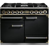Falcon Deluxe 1092 Dual Fuel Black/Brass F1092DXDFBL/BM
