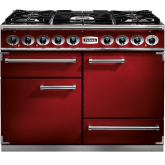 Falcon Deluxe Dual Fuel Cherry Red/Nickel F1092DXDFRD/NM