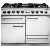 Falcon Deluxe 1092 Dual Fuel White/Nickel F1092DXDFWH/NM