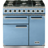 Falcon Deluxe 900 Dual Fuel China Blue/Nickel F900DXDFCA/NM