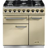 Falcon Deluxe Dual Fuel Cream/Brass F900DXDFCR/BM