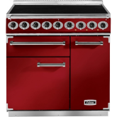 Falcon Deluxe 900 Induction Cherry Red/Nickel F900DXEIRD/N-EU