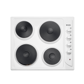 Haden HSP60W 57.5cm Solid Plate Hob - White