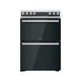 Hotpoint HDT67V9H2CW Electric Double Oven Cooker with Ceramic Hob