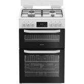 Hotpoint HTG6GDCW Freestanding Gas Cooker