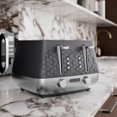 MORPHY RICHARDS 243020 Cassini 4-Slice Toaster Moonless Night - Black