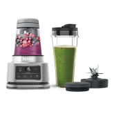 ninja CB100UK 2-in-1 Foodi Power Nutri Blender with Auto-iQ- Silver