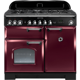 Rangemaster Classic Deluxe 100 Dual Fuel Cranberry/Chrome CDL100DFFCY/C