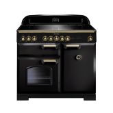 Rangemaster Classic Deluxe 100 Induction Black/Brass CDL100EIBL/B
