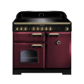 Rangemaster Classic Deluxe 100 Induction Cranberry/Brass CDL100EICY/B
