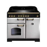 Rangemaster Classic Deluxe 100 Induction Royal Pearl/Brass CDL100EIRP/B