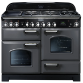 Rangemaster Classic Deluxe 110 Dual Fuel Slate/Chrome CDL110DFFSL/C
