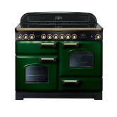 Rangemaster Classic Deluxe 110 Ceramic Green/Brass CDL110ECRG/B
