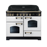 Rangemaster Classic Deluxe 110 Induction White/Chrome CDL110EIWH/B