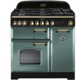Rangemaster Classic Deluxe 90 Dual Fuel Mineral Green/Brass CDL90DFFMG/B
