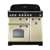 Rangemaster Classic Deluxe 90 Ceramic Cream/Chrome CDL90ECCR/C