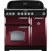 Rangemaster Classic Deluxe 90 Ceramic Cranberry/Brass CDL90ECCY/B