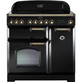 Rangemaster Classic Deluxe 90 Induction Black/Brass CDL90EIBL/B