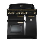 Rangemaster Classic Deluxe 90 Induction Charcoal Black/Brass CDL90EICB/B