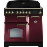 Rangemaster Classic Deluxe 90 Induction Cranberry/Brass CDL90EICY/B