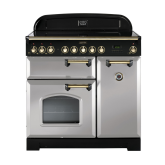 Rangemaster Classic Deluxe 90 Induction Royal Pearl/Brass CDL90EIRP/B