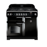 Rangemaster Classic 100 Gas Black/Chrome CLA100NGFBL/C