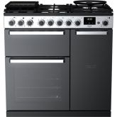 Rangemaster EDDL90DFGBLK/CM1 15796 Edge Deluxe 90 DF Blk Chrome