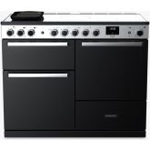 Rangemaster EDDLO110EIGBLK/CM1 15822 Edge Deluxe 110 Ind Blk Gloss Chrome