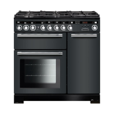 Rangemaster Encore Deluxe 90 Dual Fuel Slate/Chrome EDL90DFFSL/C