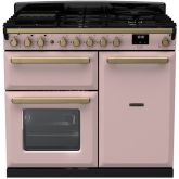 Rangemaster ESDL100DFPPPK/AB1 18079 Estel Deluxe 100 DF Pale Pink Antique Brass