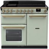 Rangemaster ESDL100EIPMNT/AB1 18094 Estel Deluxe 100 Ind Mint Antique Brass