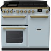 Rangemaster ESDL100EIPMSB/AB1 18092 Estel Deluxe 100 Ind Misty Blue Antique Brass