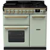 Rangemaster ESDL90DFPMNT/AB1 18038 Estel Deluxe 90 DF Mint Antique Brass
