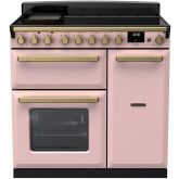 Rangemaster ESDL90EIPPPK/AB1 18058 Estel Deluxe 90 Ind Pale Pink Antique Brass