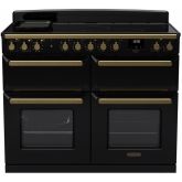 Rangemaster ESDLB110EIPGBL/AB1 18165 Estel Deluxe 110 Ind Gloss Blk Antique Brass