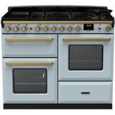 Rangemaster ESDLO110DFPMSB/AB1 18106 Estel Deluxe OC 110 DF Misty Blue Antique Brass