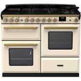 Rangemaster ESDLO110DFPPCR/AB1 18104 Estel Deluxe OC 110 DF Pale Cream Antique Brass