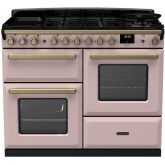 Rangemaster ESDLO110DFPPPK/AB1 18107 Estel Deluxe OC 110 DF Pale Pink Antique Brass