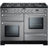 Rangemaster Kitchener 110 Dual Fuel Stainless Steel/Chrome KCH110DFFSS/C