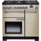 Rangemaster Professional Deluxe 90 Dual Fuel Cream/Chrome PDL90DFFCR/C
