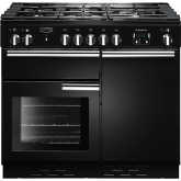 Rangemaster Professional Plus 100 Dual Fuel Black/Chrome PROP100DFFGB/C