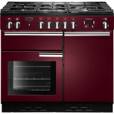 Rangemaster Professional Plus Gas Cranberry/Chrome PROP100NGFCY/C 
