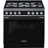 Smeg CPF9GPBL Dual Fuel Range Cooker