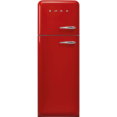 Smeg FAB30LRD6UK 60cm 50s Style Left Hand Hinge Fridge Freezer Red