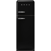 Smeg FAB30RBL6UK 60cm 50s Style Right Hand Hinge Fridge Freezer Black
