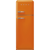 Smeg FAB30ROR6UK 60cm 50s Style Right Hand Hinge Fridge Freezer Orange