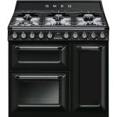 Smeg TR93BL Dual Fuel Range Cooker